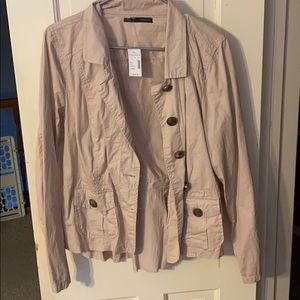 NWT light pink Maurices jacket! Size large!